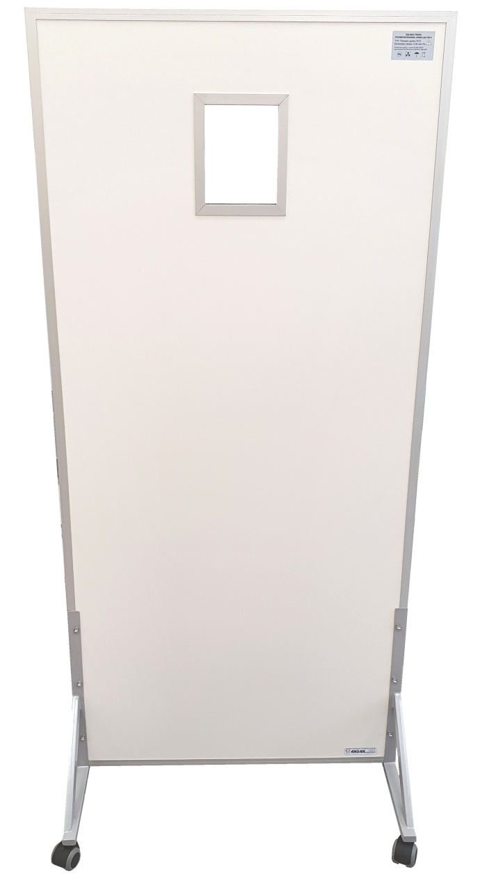 Parawan ochronny 1,5 mm Pb z Szybą