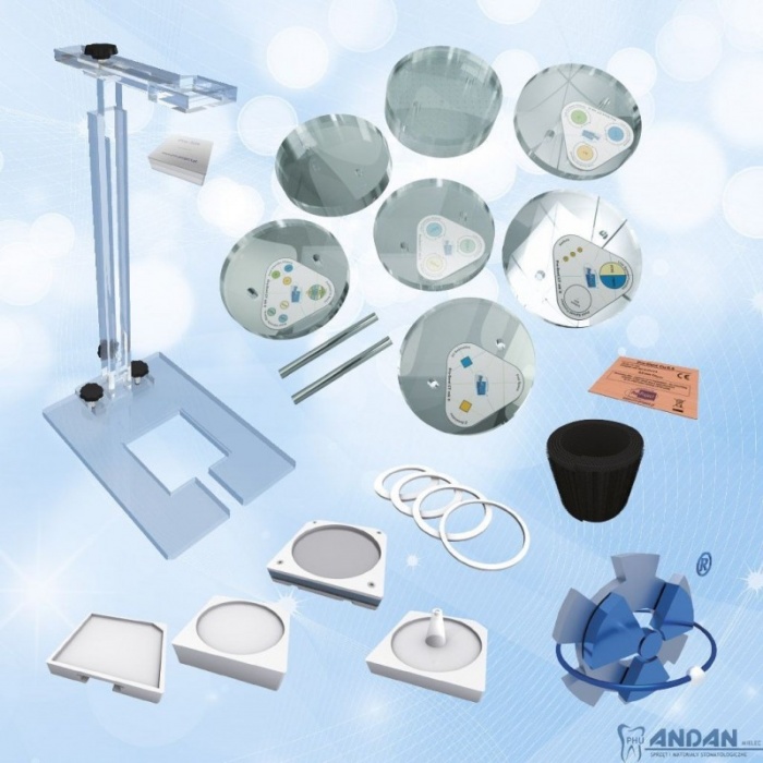 Zestaw fantomów  Pro-Dent All do punktowych aparatów RTG, panoramicznych oraz cefalo.